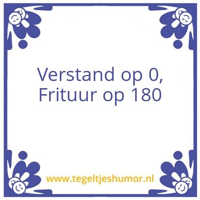 Tegeltje: mooi