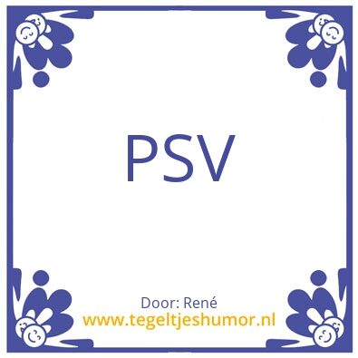 Tegeltje: PSV