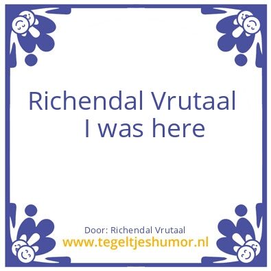 Tegeltje: Reminder