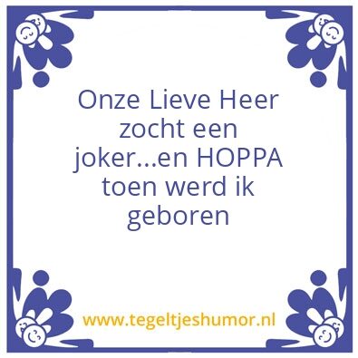 Tegeltje: Humor