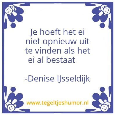 Tegeltje: spreuk van de dag