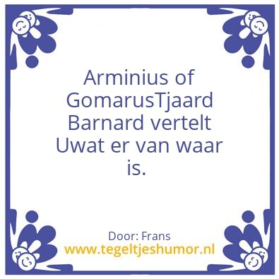 Tegeltje: Tjaard