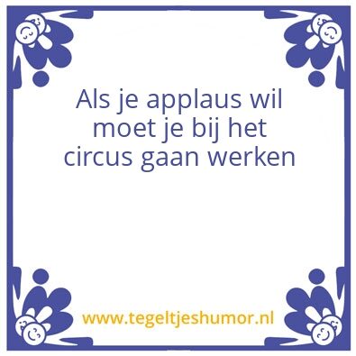 Tegeltje: Circus