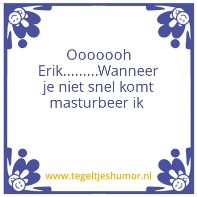 Tegeltje: Erik