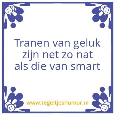 Tegeltje: Tranen