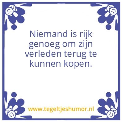 Tegeltje: Rijk genoeg