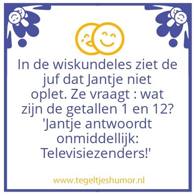 Tegeltje: Jantje