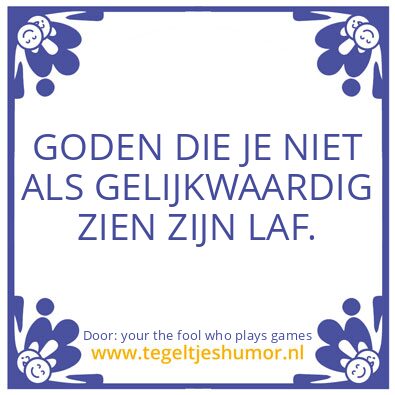 Tegeltje: nobody tells me what to do
