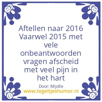 Tegeltje: Hopen op ?