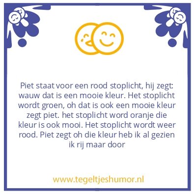 Tegeltje: stoplicht