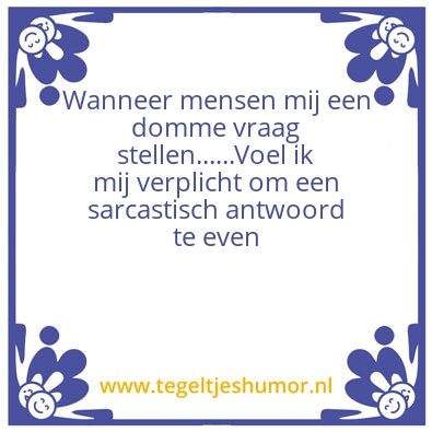 Tegeltje: Ik