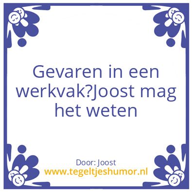 Tegeltje: Joost