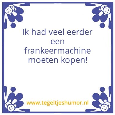Tegeltje: Frankeer