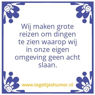 Tegeltje: Reizen