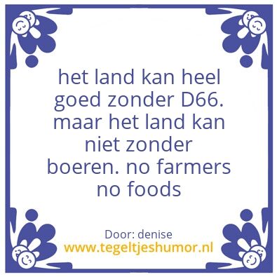 Tegeltje: love