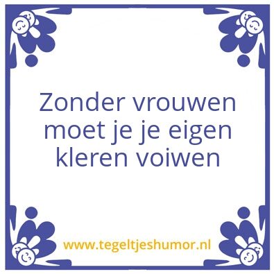 Tegeltje: Tegel