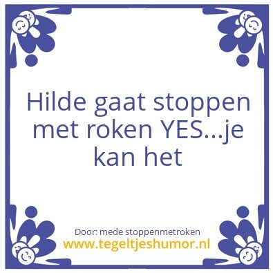 Tegeltje: Hilde