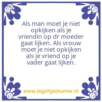 Tegeltje: Partnerkeuze