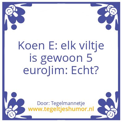 Tegeltje: Tegel