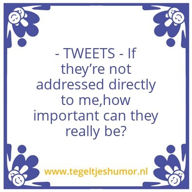 Tegeltje: TWITTAH