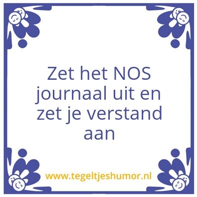 Tegeltje: Leuk