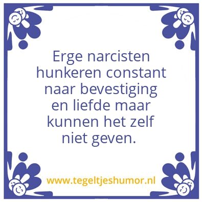 Tegeltje: Narcisme