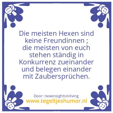 Tegeltje: Witches
