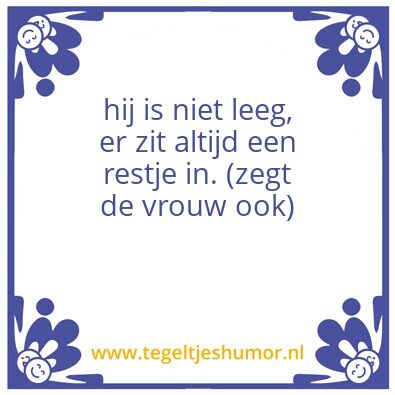 Tegeltje: ..