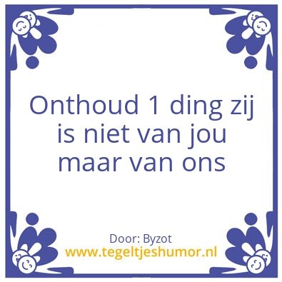 Tegeltje: Bysouf