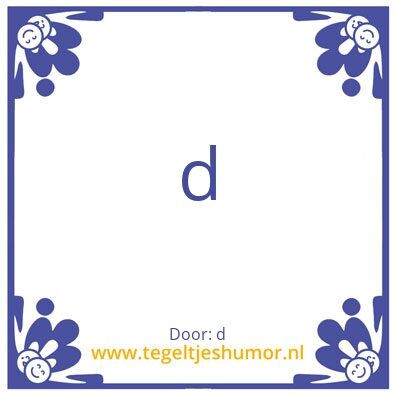 Tegeltje: j