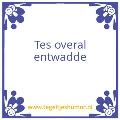 Tegeltje: BDR