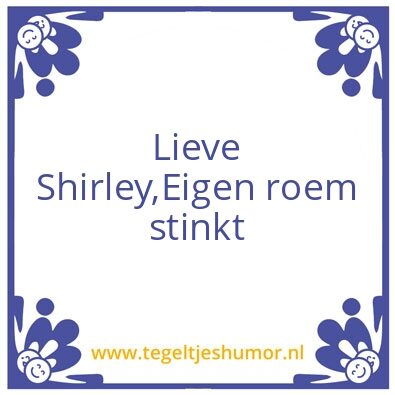 Tegeltje: Nadenkertje