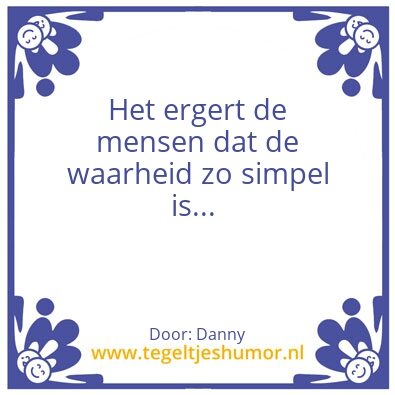 Tegeltje: Tegel