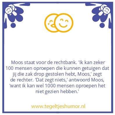 Tegeltje: De rechtbank