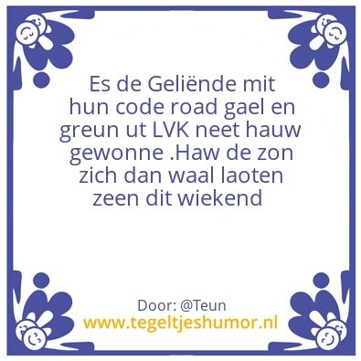 Tegeltje: Vastelaovend 2017