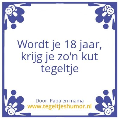 Tegeltje: Fem