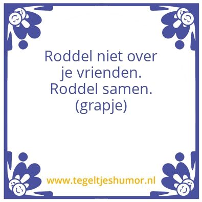 Tegeltje: Vriendschap