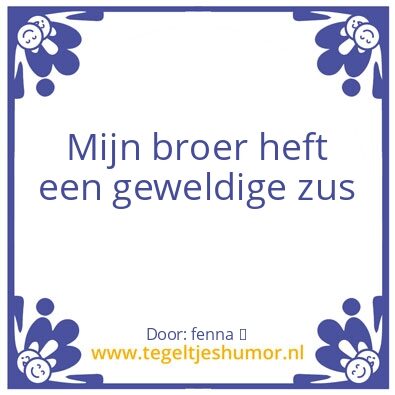 Tegeltje: Tegeltje