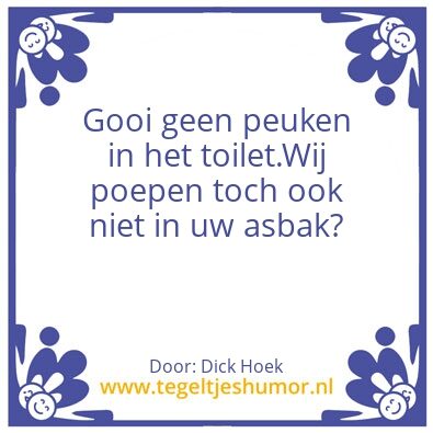 Tegeltje: Humor