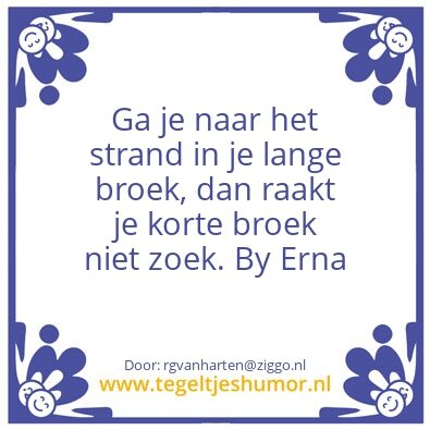 Tegeltje: Strand