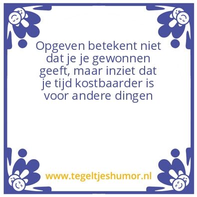 Tegeltje: Zaak of sterk