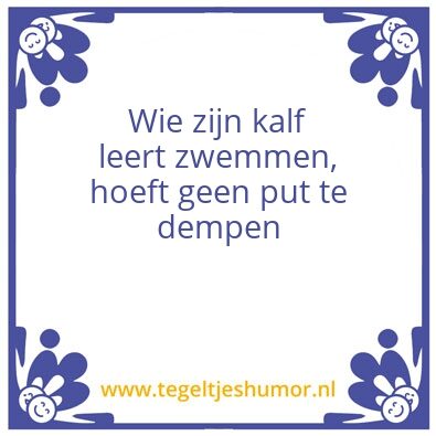 Tegeltje: Stok