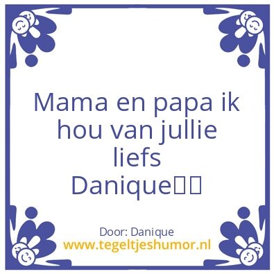 Tegeltje: â¤