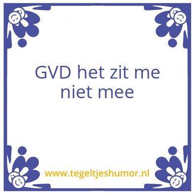 Tegeltje: Guhv