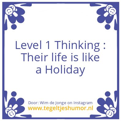 Tegeltje: Level 3 Thinking