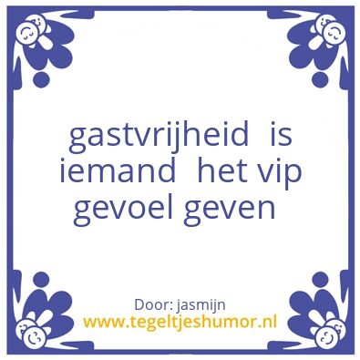 Tegeltje: jasmijn