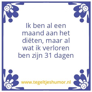 Tegeltje: DiÃ«ten