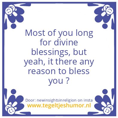 Tegeltje: Blessings