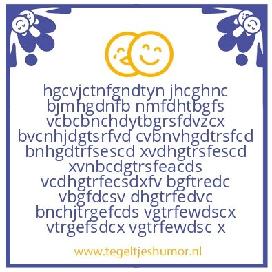 Tegeltje: herbreeuws XD