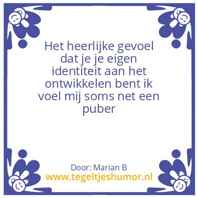 Tegeltje: Marian Borg